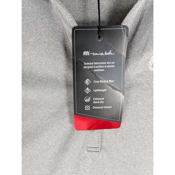NEW Travis Mathew Polo Shirt Womens Medium Gray Pure Coto Performance Stretch - Picture 12 of 16